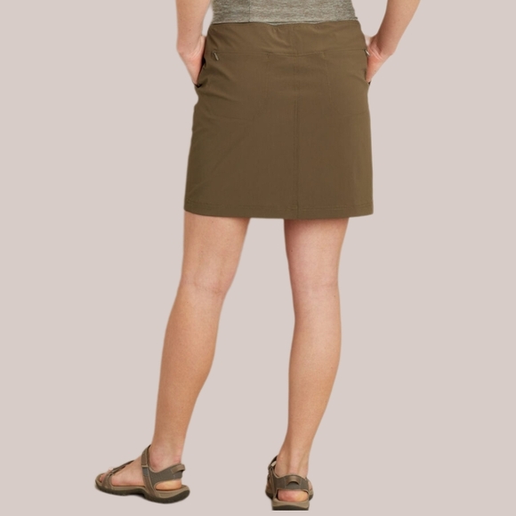 Duluth Trading Co. Armachillo Made In The JADE Skorts,Olive,  Womens 10 - Picture 3 of 6